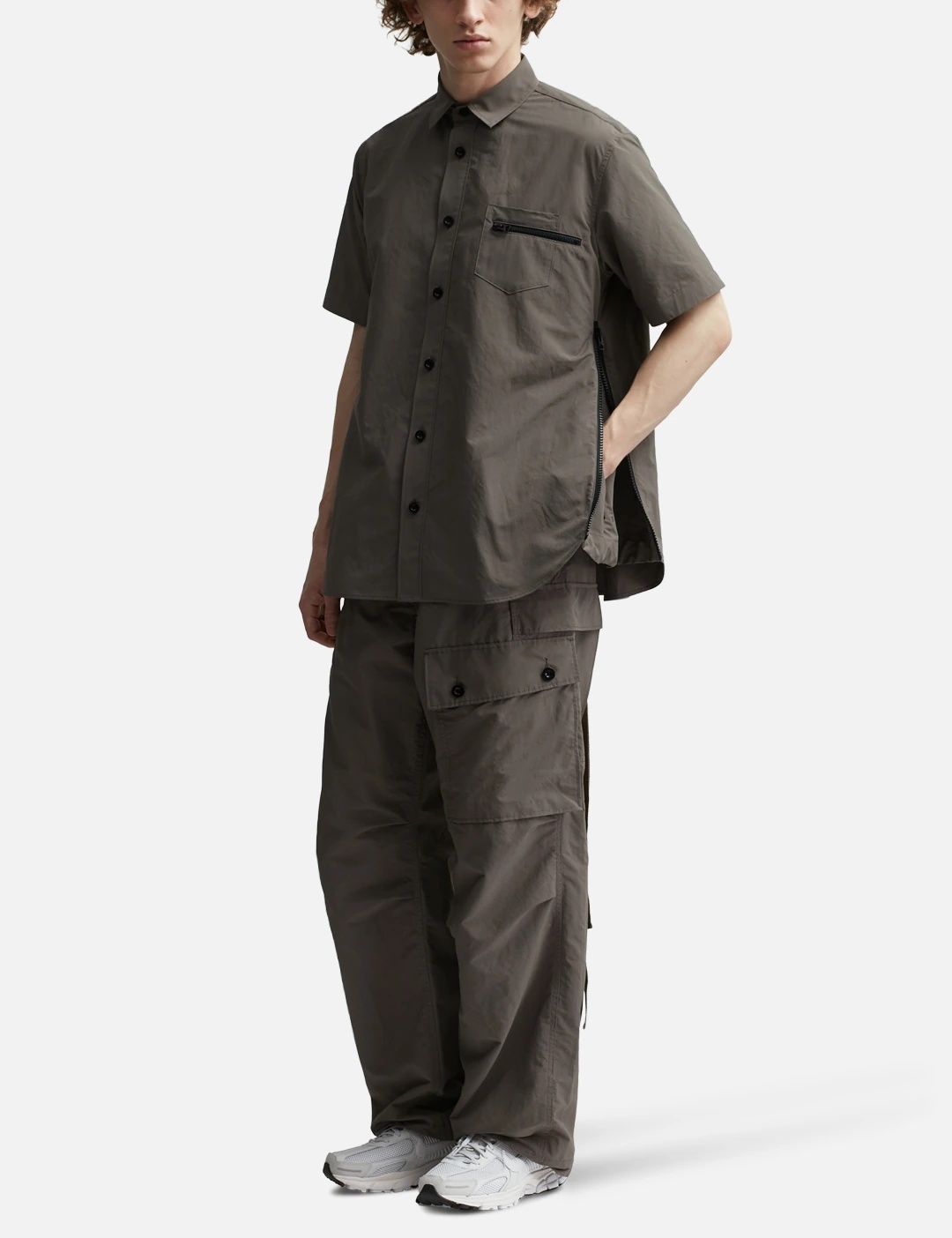 sacai MATTE TAFFETA SHIRT | hbx | REVERSIBLE sacai MATTE TAFFETA SHIRT | hbx | REVERSIBLE