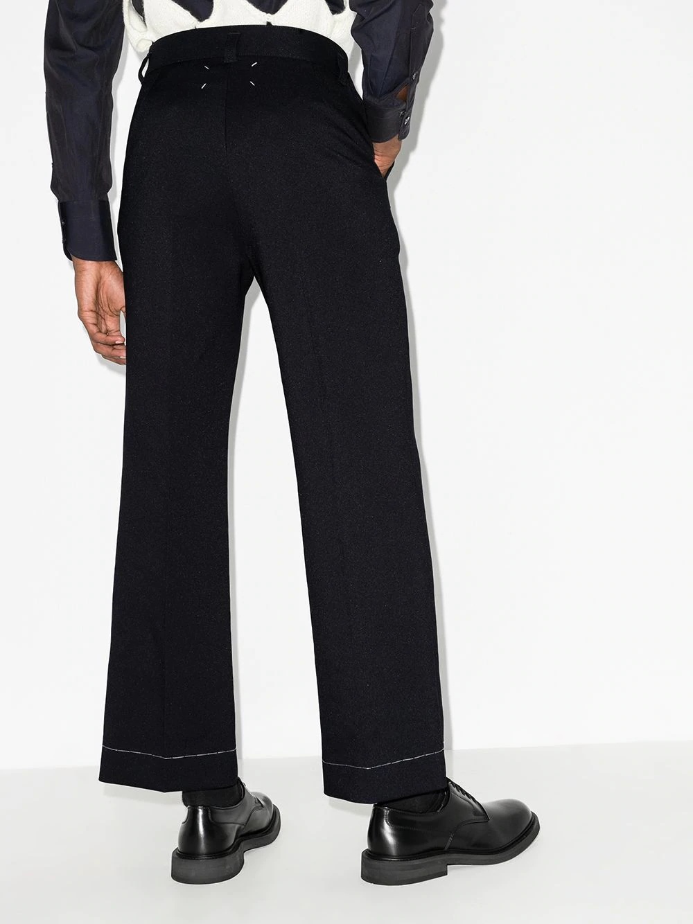 naval wide-leg trousers - 3