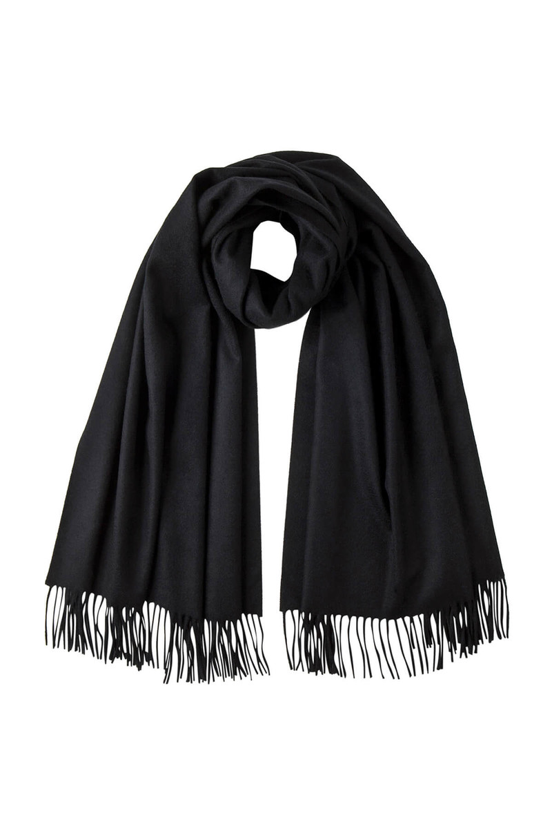 Black Cashmere Stole 1