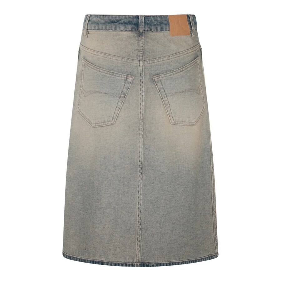 Balenciaga Ladies Inside Out Denim Short Skirt - 5