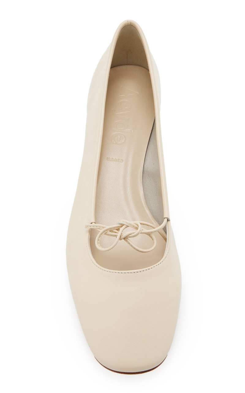 Aeyde Darya Leather Ballet Flats white outlook