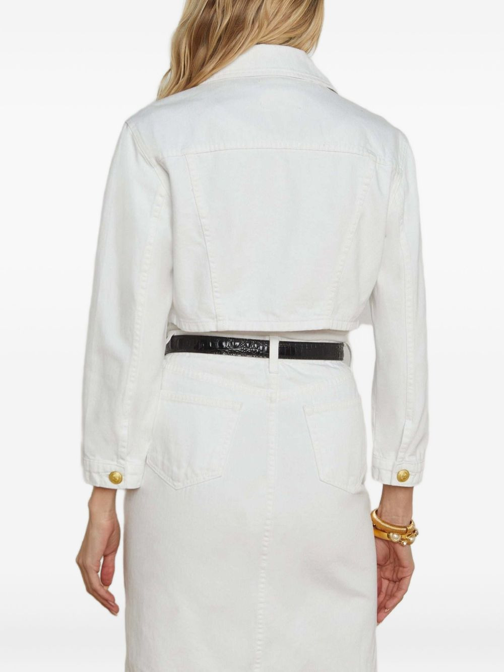 Geneive cropped denim jacket - 4