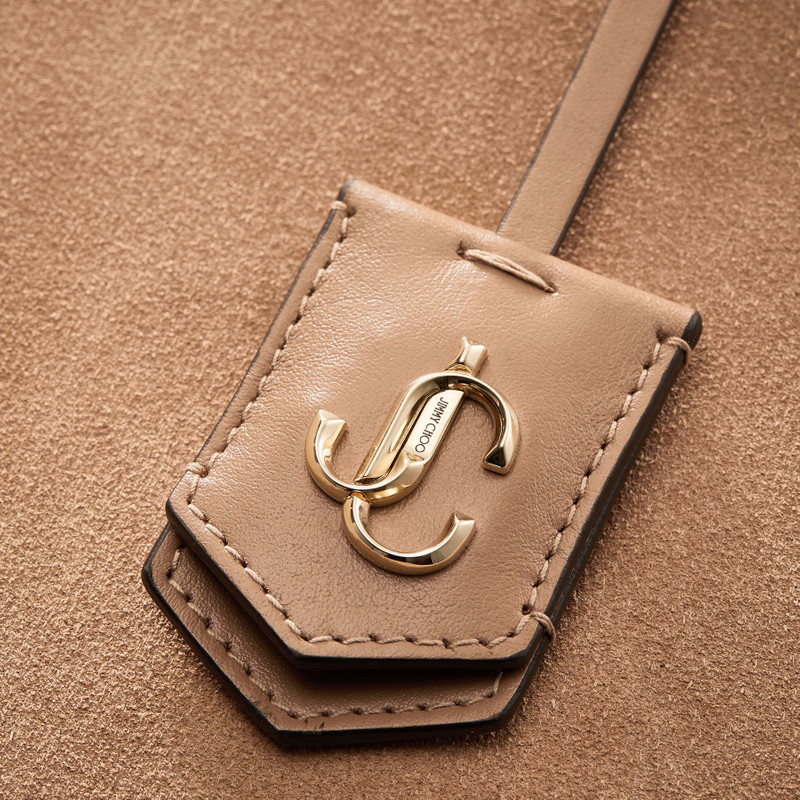 Nine2Five East-West Toffee Suede Tote Handbag 3
