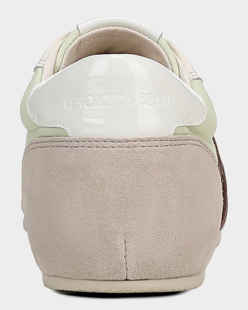 VERONICA BEARD Riviera Mixed Leather Slim Trainer Sneakers outlook