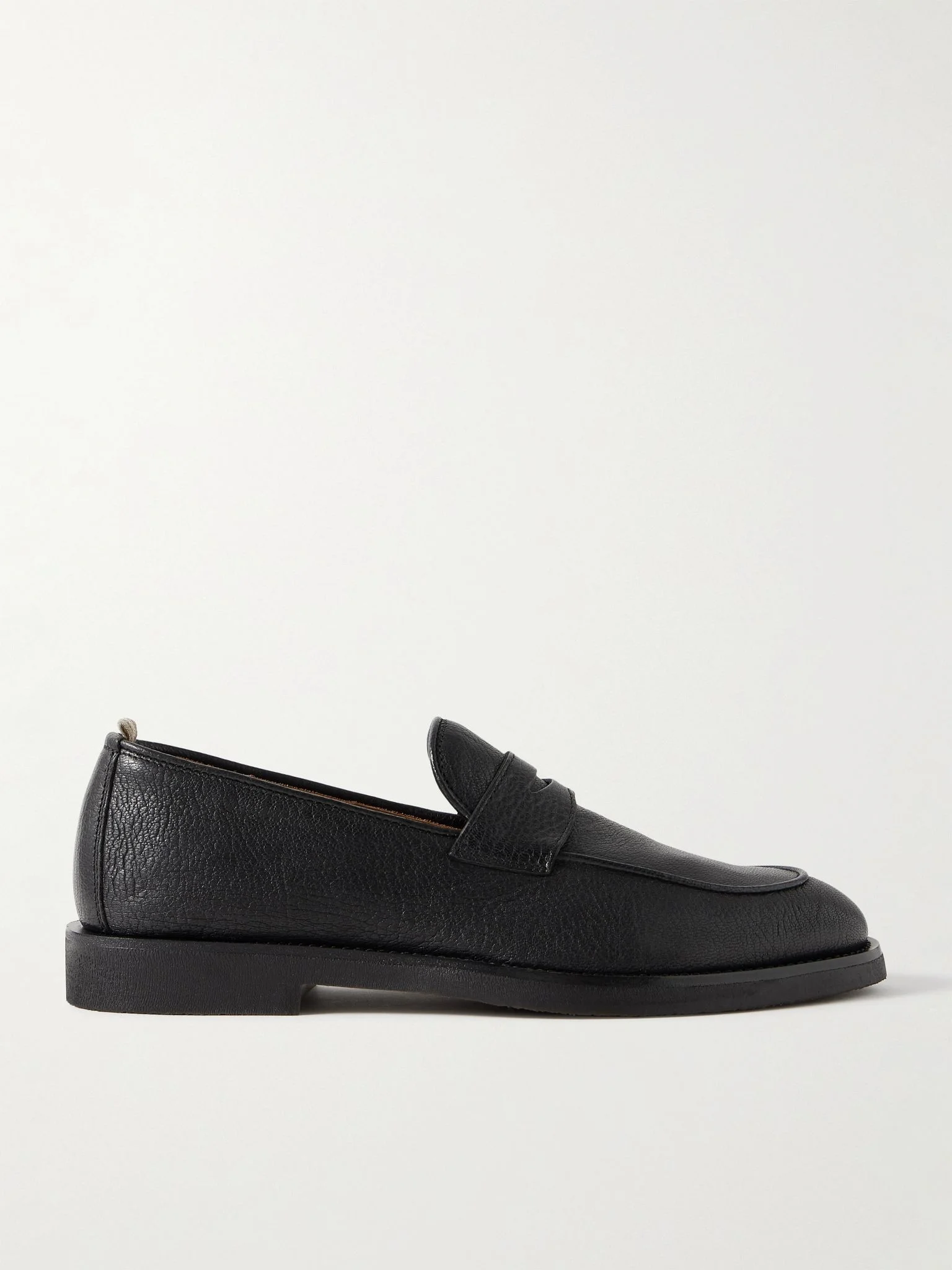 Opera Flexi 101 Deerskin Penny Loafers Black - 1