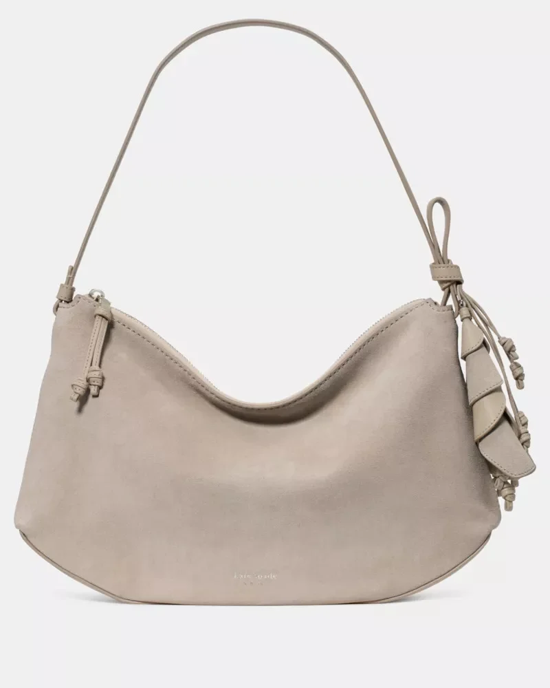 Loop Suede Large Shoulder Bag - 1