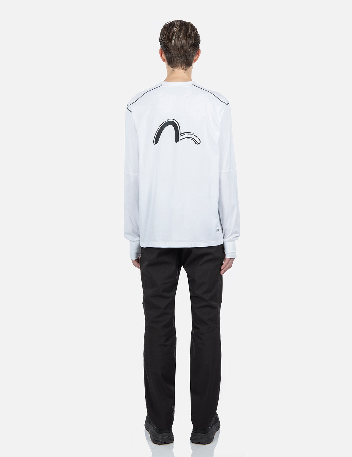 Contrast Stitching Long Sleeve T-shirt - 6