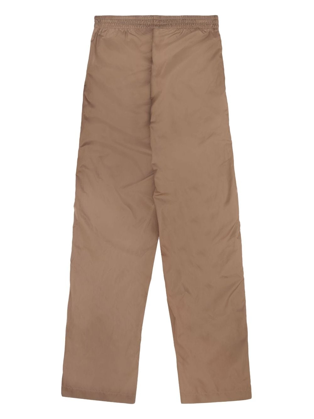 logo-patch straight-leg trousers - 3