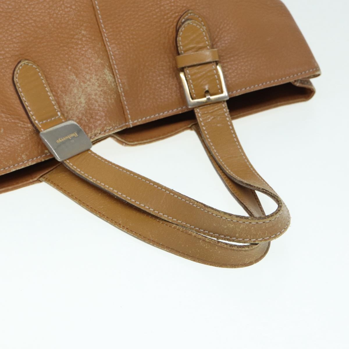 Burberry Hand Bag Leather Brown Silver - 7