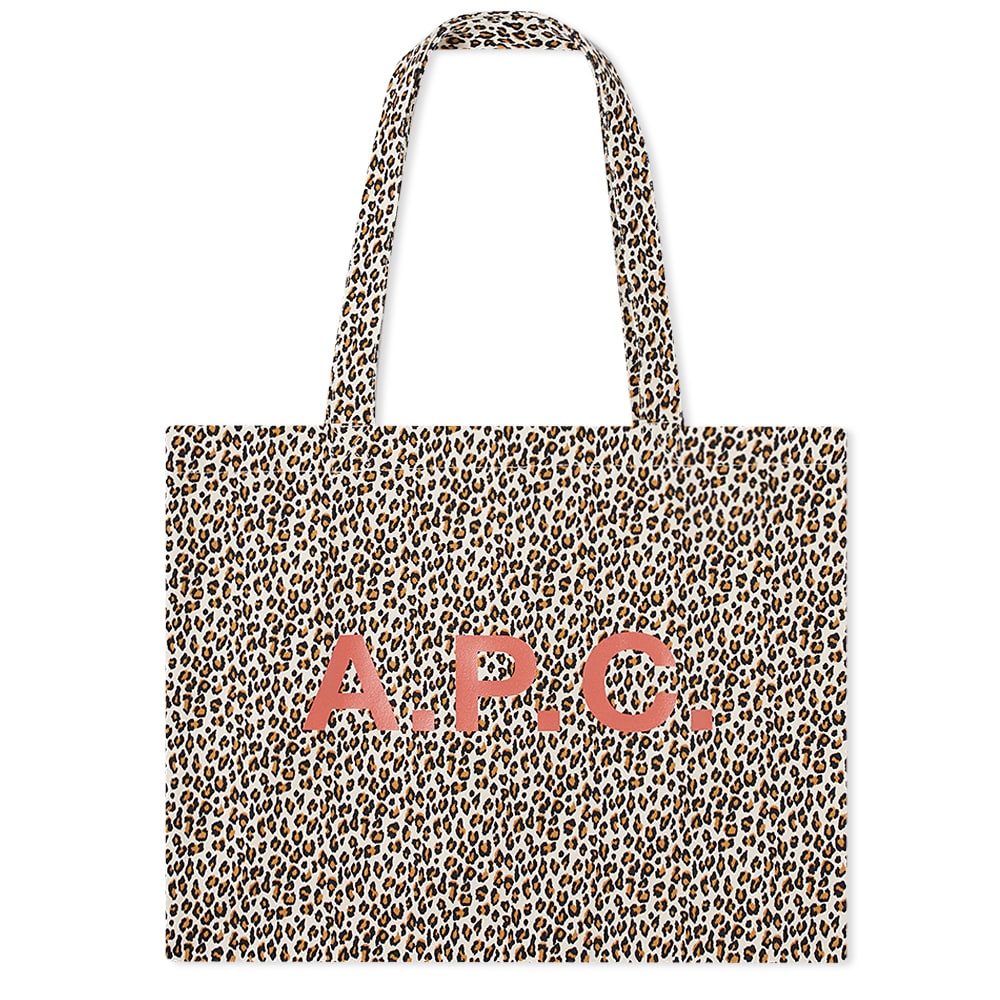 A.P.C Diane Leopard Print Shopping Bag - 1