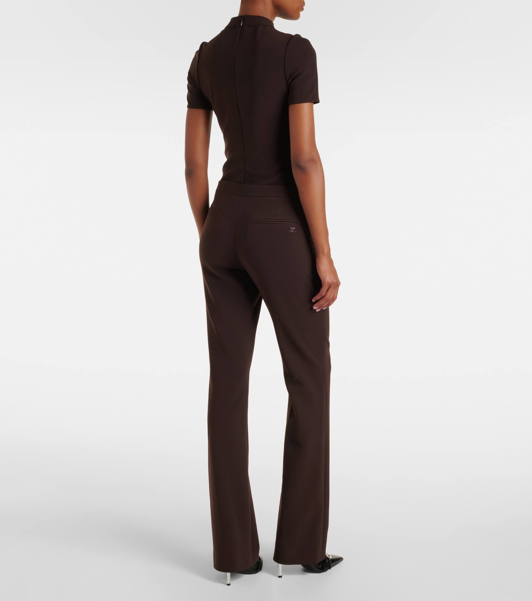 High-rise flared pants - 3