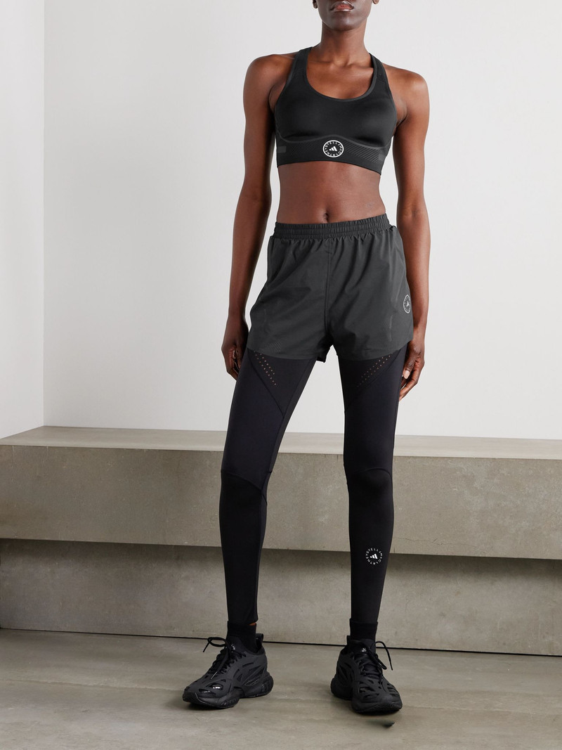 adidas TruePace recycled-shell shorts Black outlook