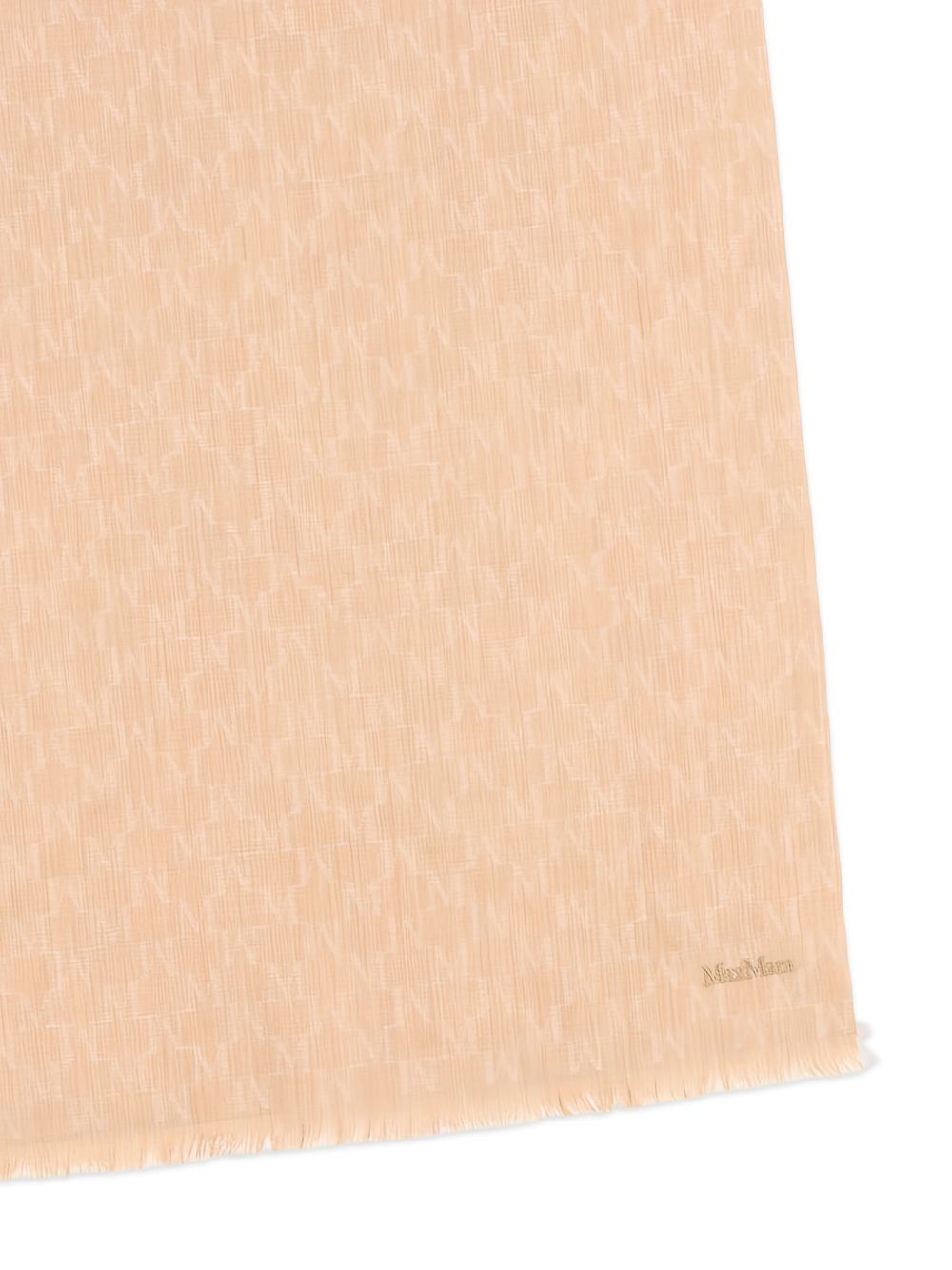 logo-pattern scarf - 2