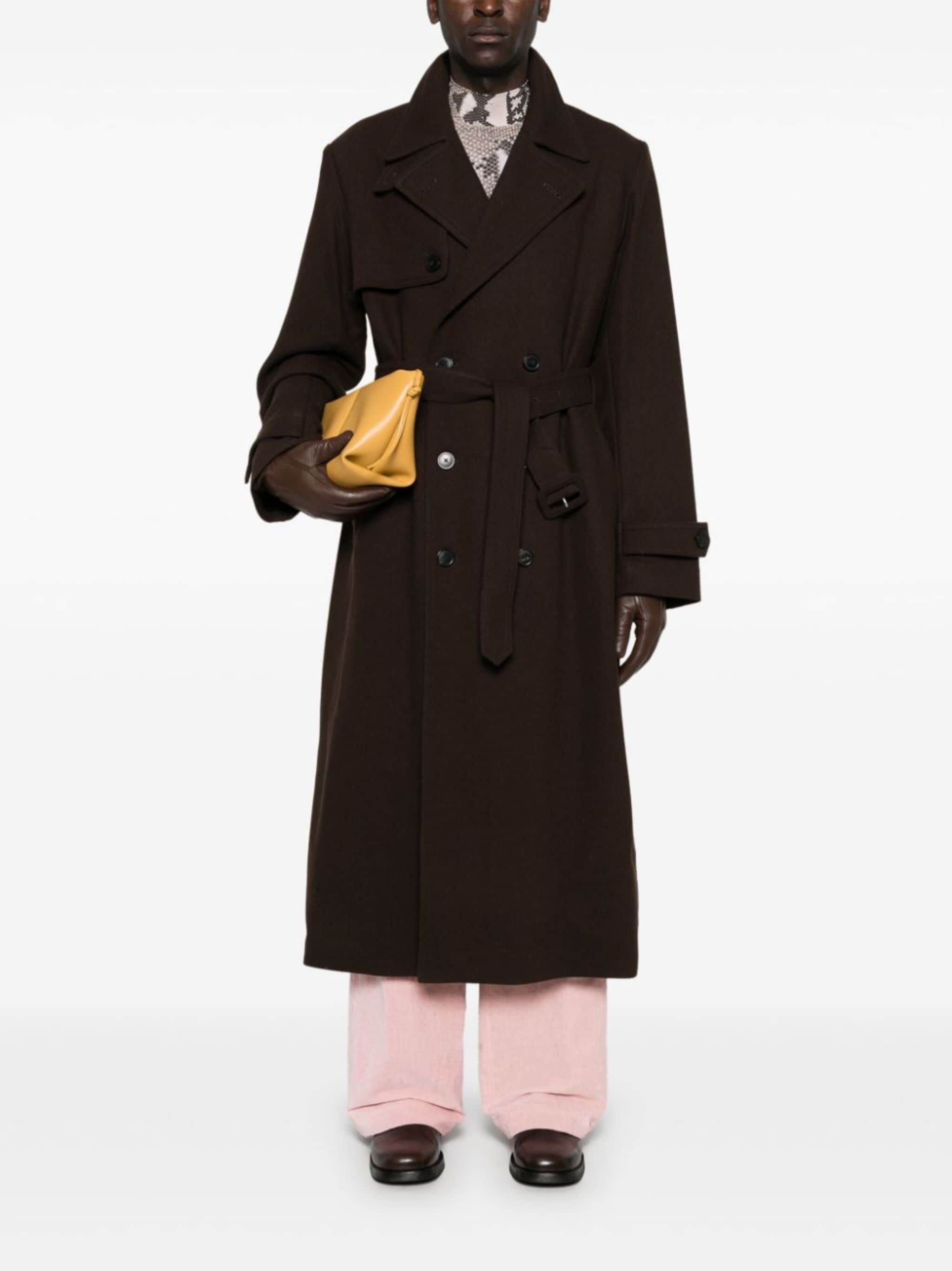 belted trench coat - 2