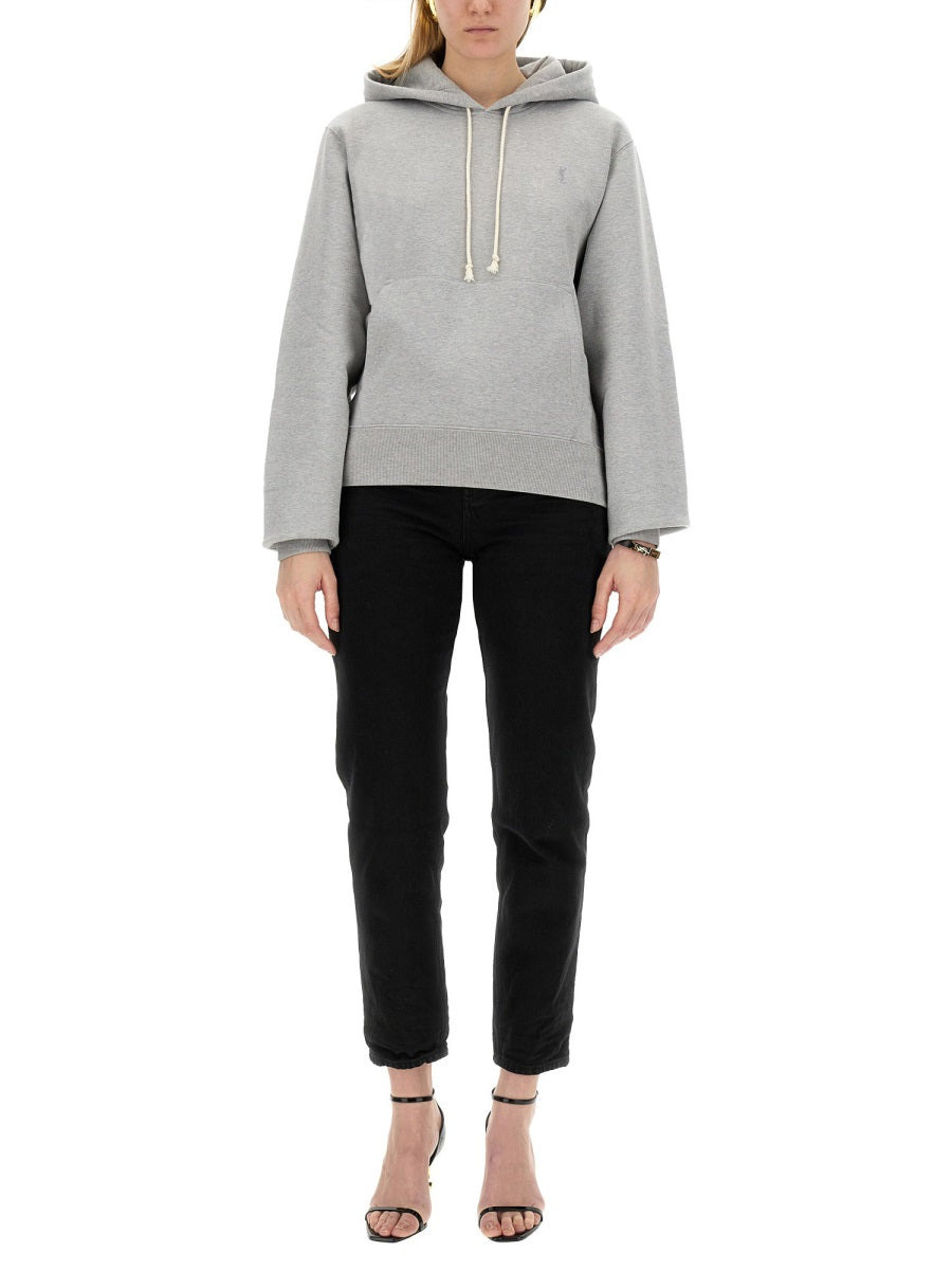 Saint Laurent Women Sweatshirt With Logo - 1