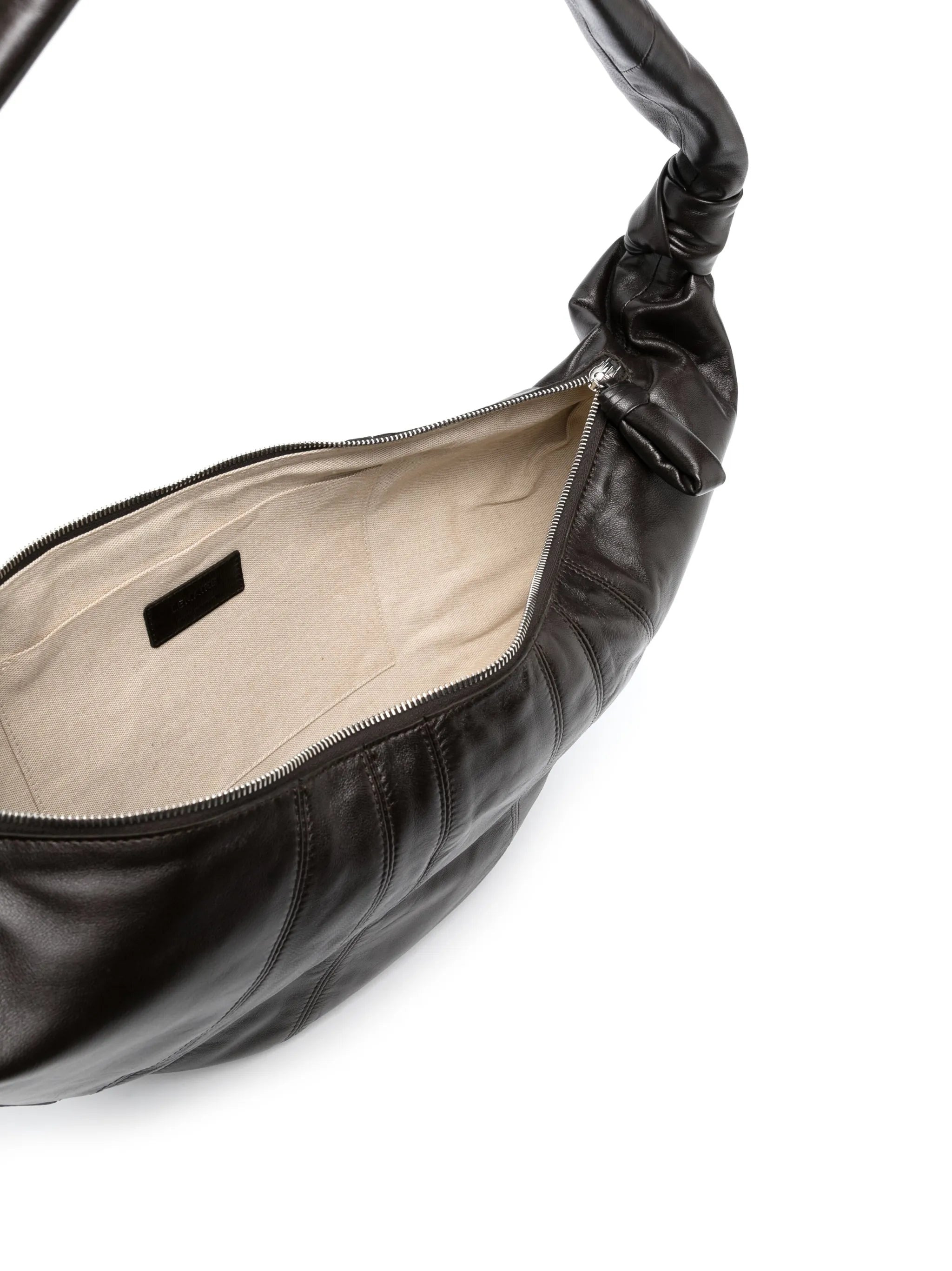 Lemaire Large Croissant Leather Shoulder Bag - 2