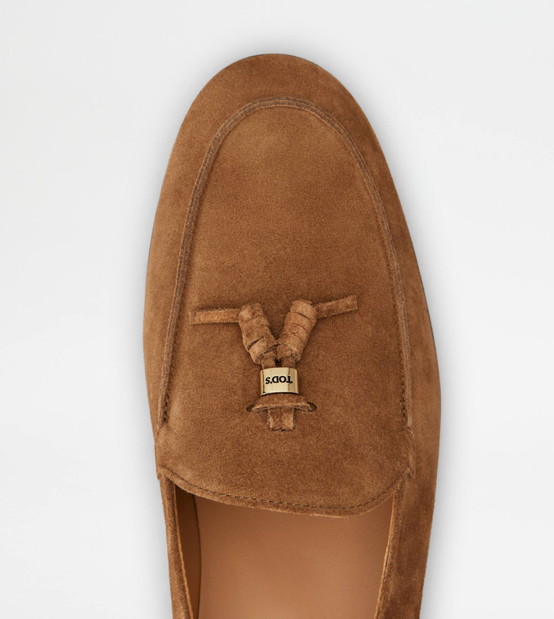 MULE LOAFERS IN SUEDE - BROWN 5