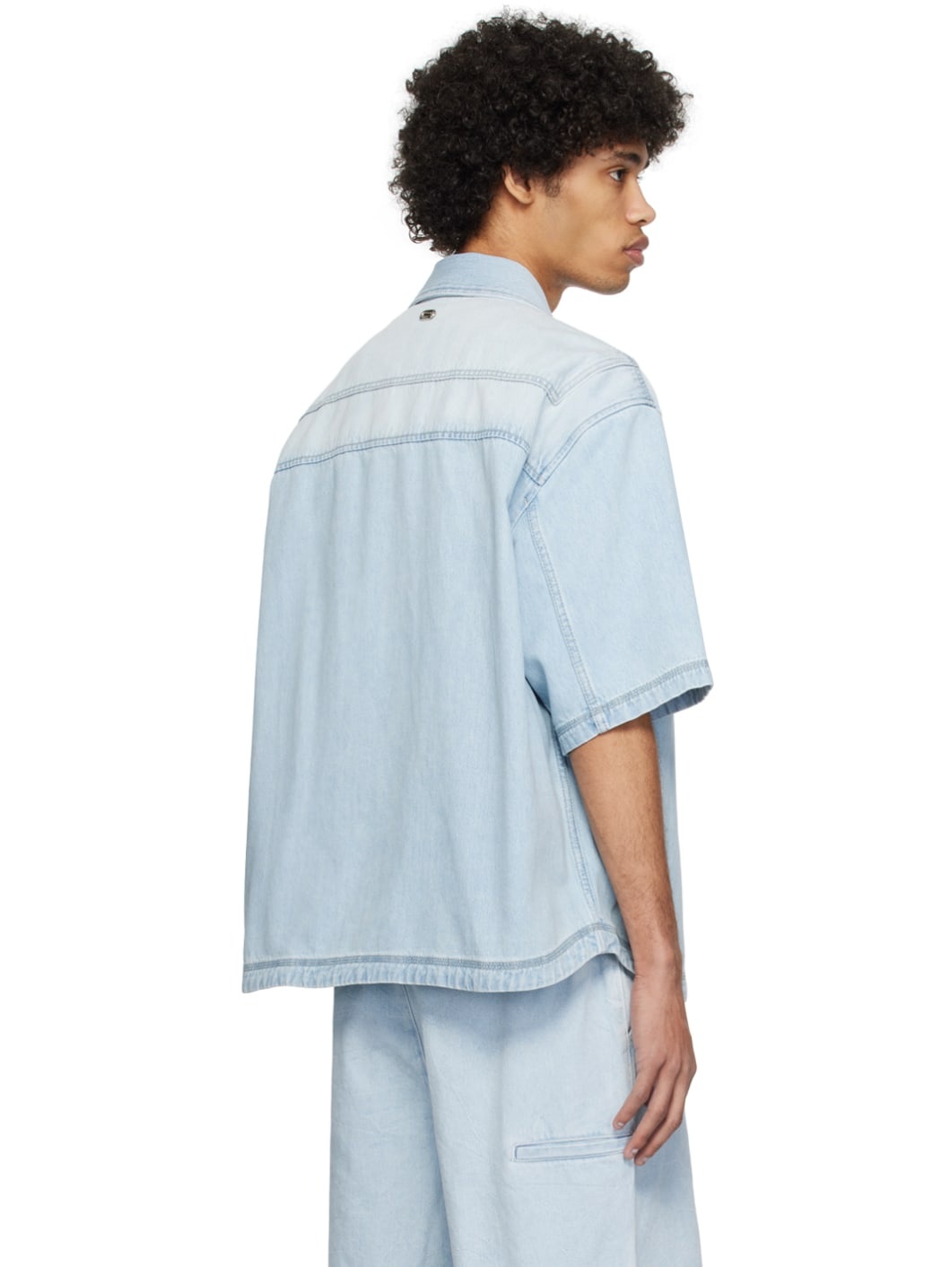 Blue Hardware Denim Shirt - 3