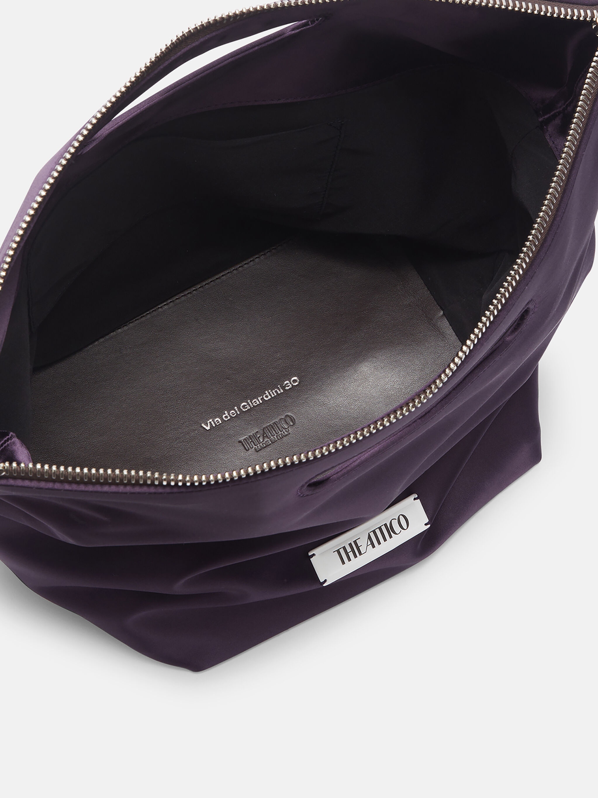 ''VIA DEI GIARDINI 30'' DARK BROWN TOTE BAG - 4