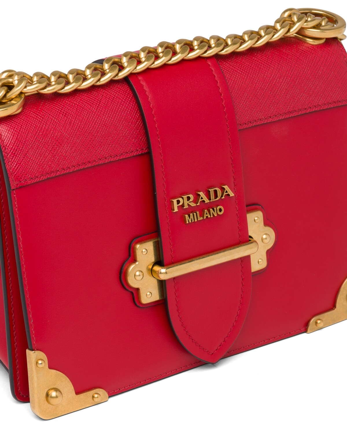 Leather Prada Cahier Shoulder Bag - 6