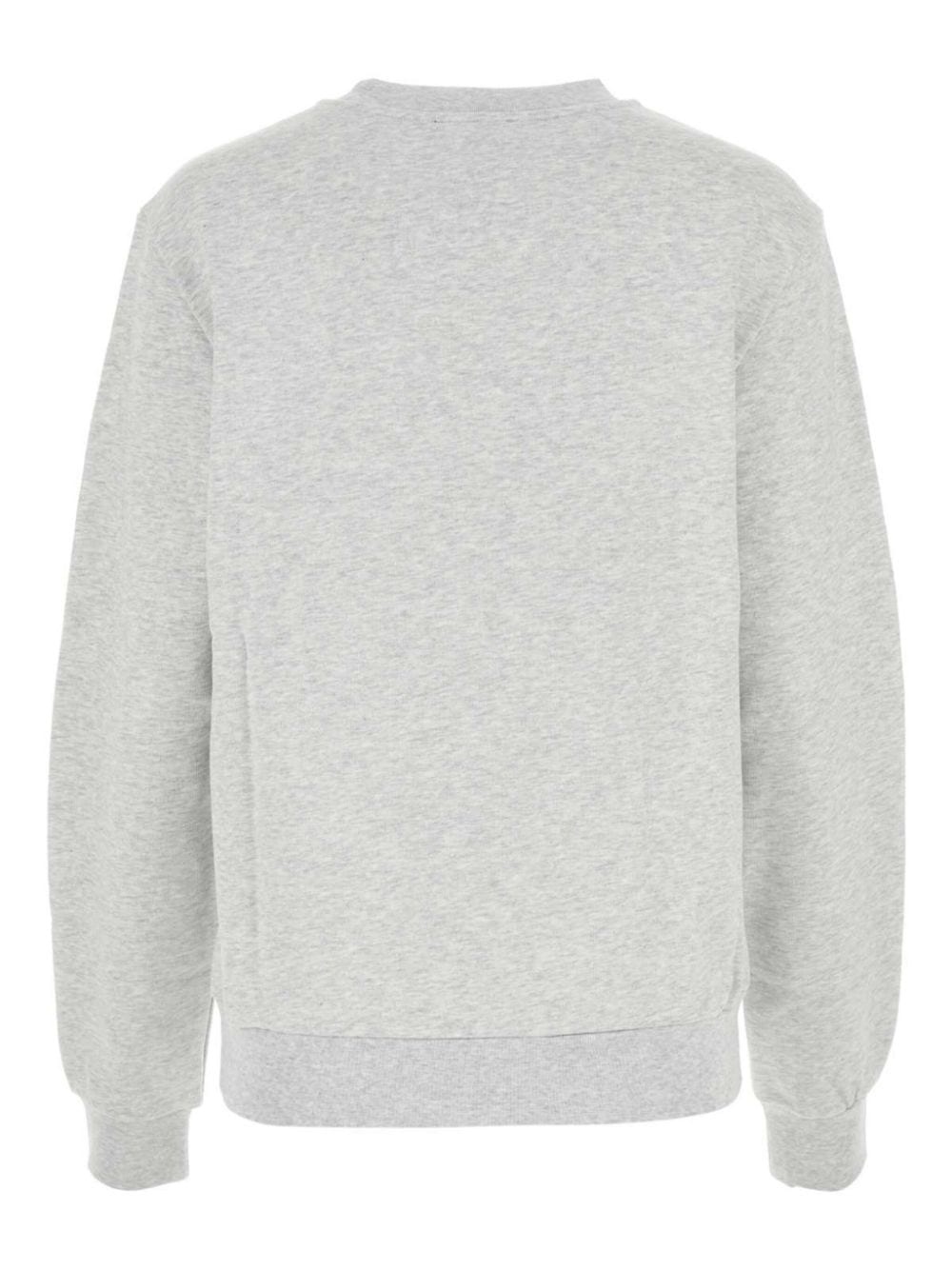 mélange-effect cotton sweatshirt - 2