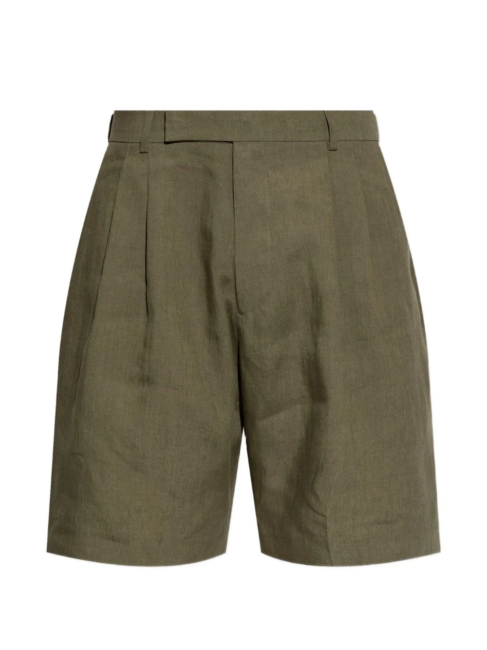 pleated tailored shorts - 1