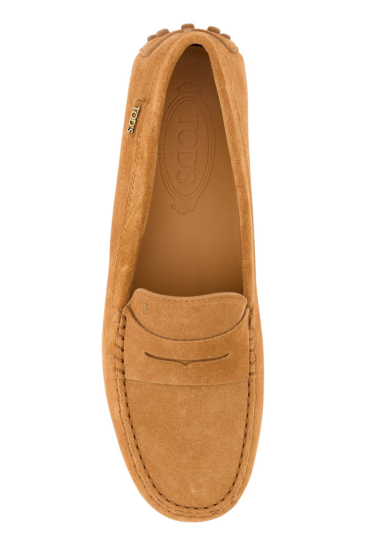 Peach suede loafers - 4