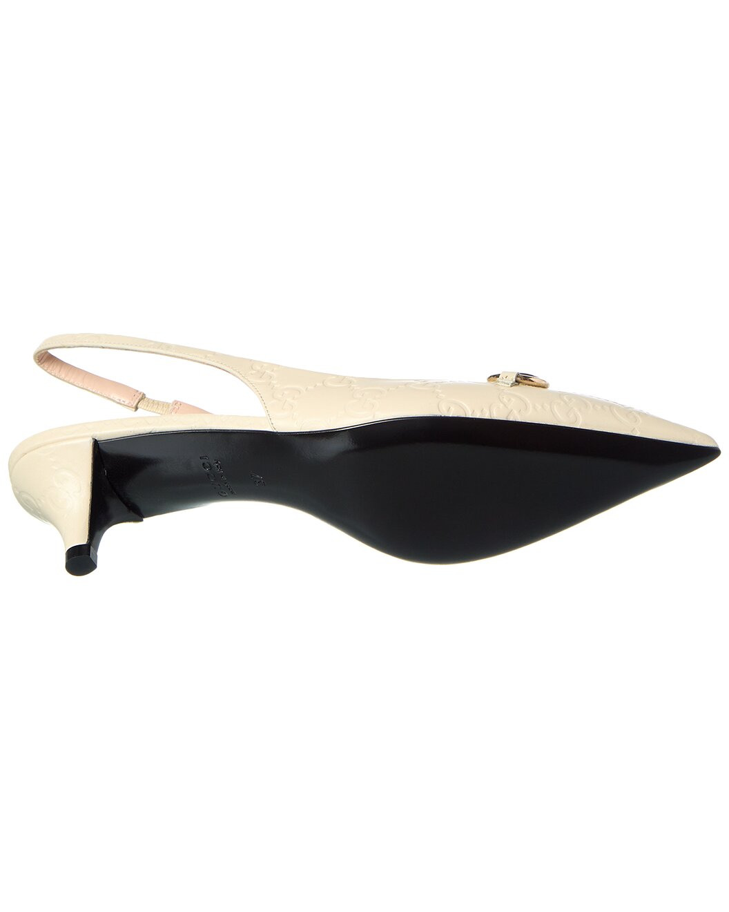 Gucci Horsebit Leather Slingback Pump - 4