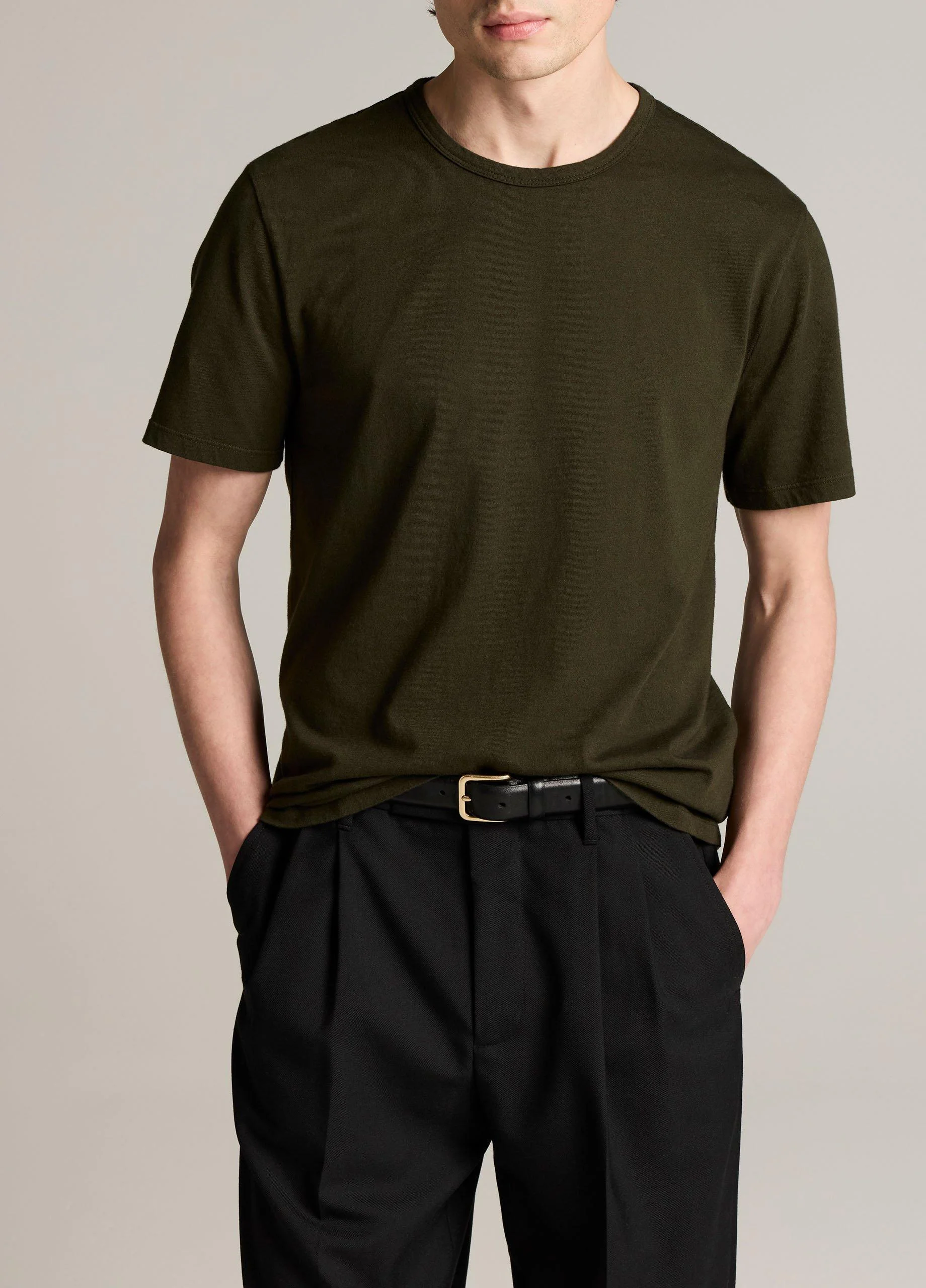 Garment Dye Cotton T-Shirt - 1