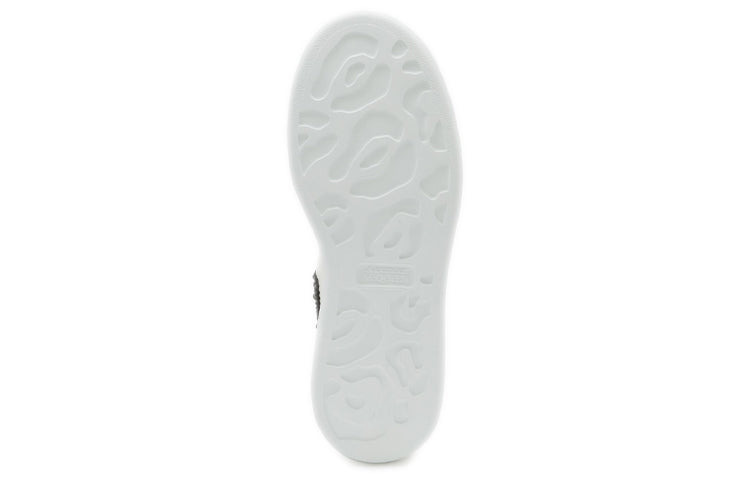 (WMNS) Alexander McQueen Oversized Sneaker 'White Jet Black Crystal' 666407WIA4Z9581 - 6