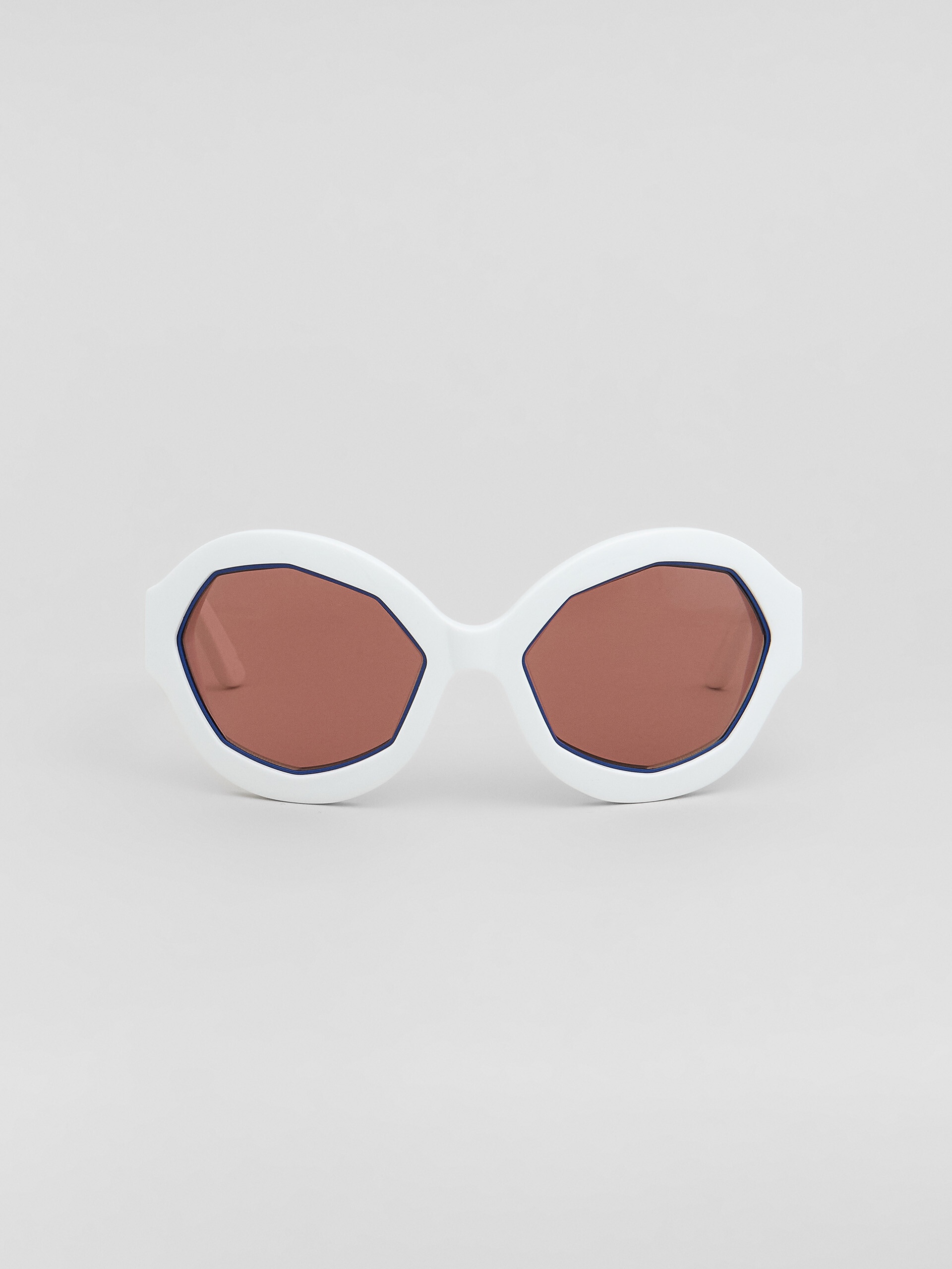 CUMULUS CLOUD WHITE ACETATE SUNGLASSES - 1