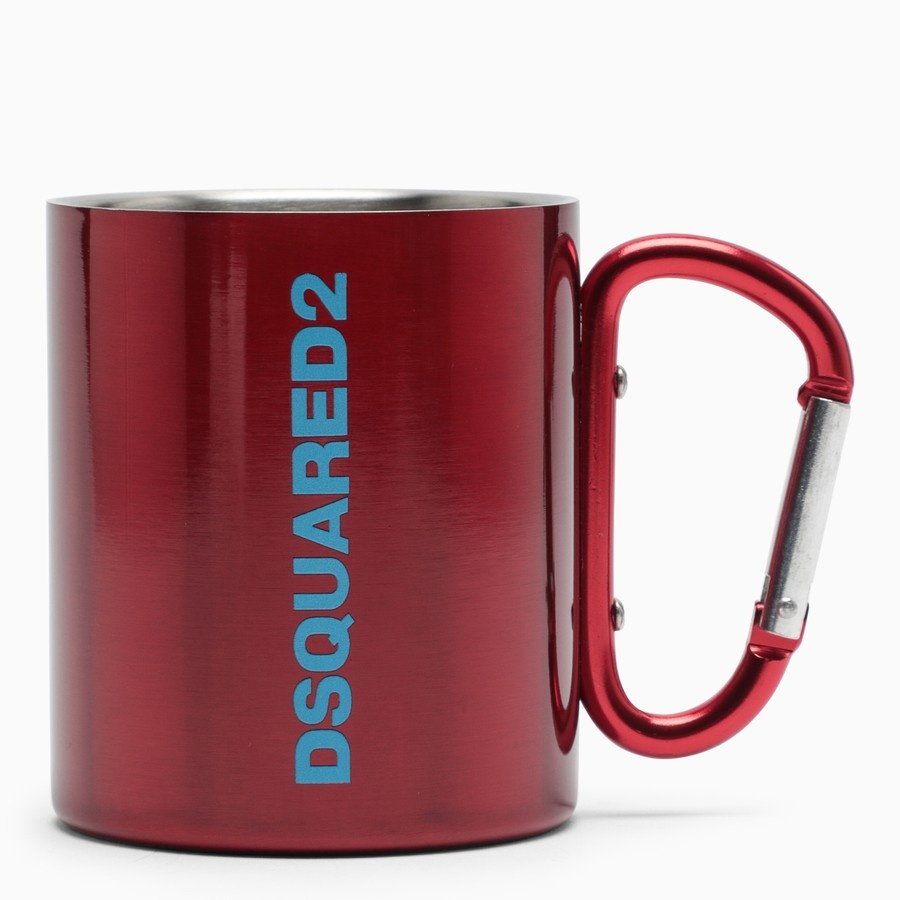 Red steel cup with logo - 1