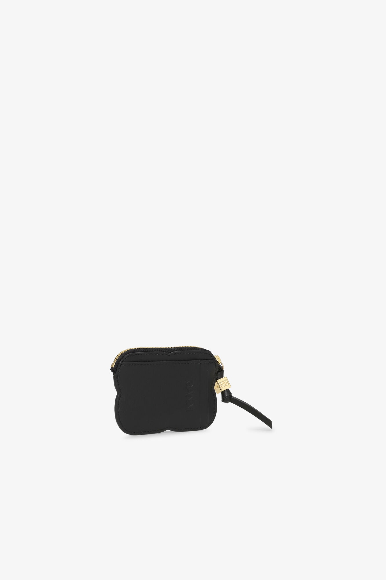BLACK GANNI BOU ZIPPED WALLET - 2