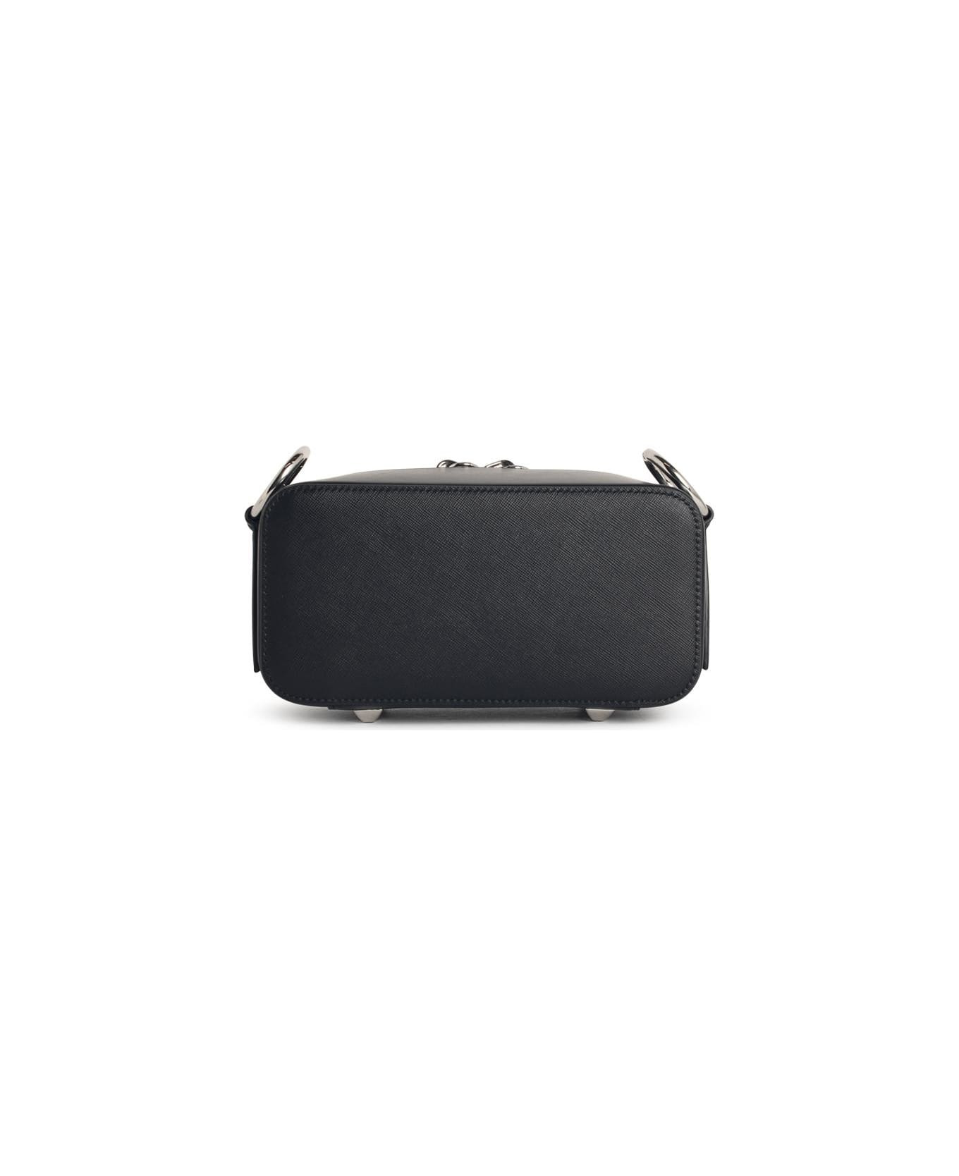 'doll' Black Leather Crossbody Bag - 3