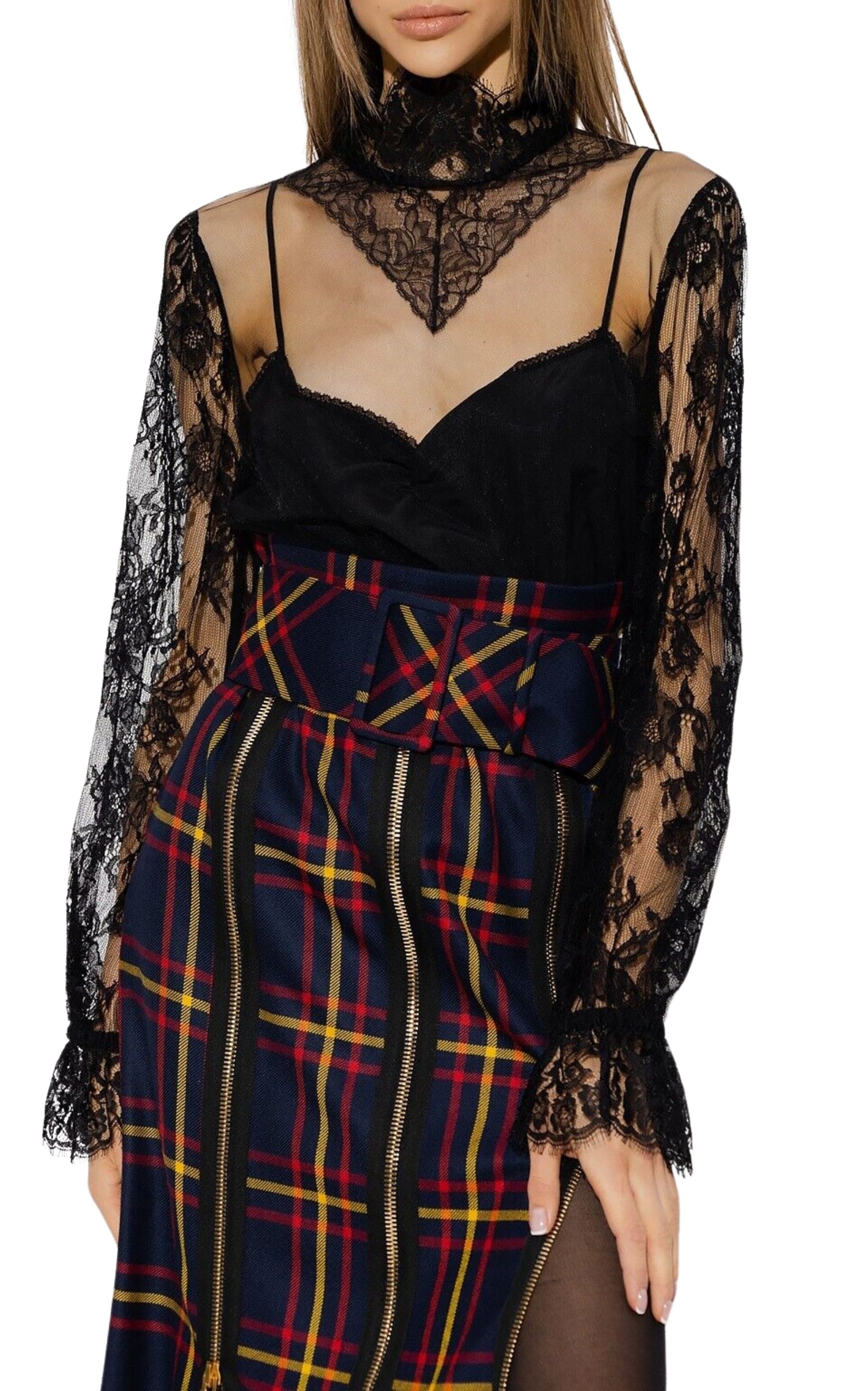 Tulle and Lace Shirt - 4