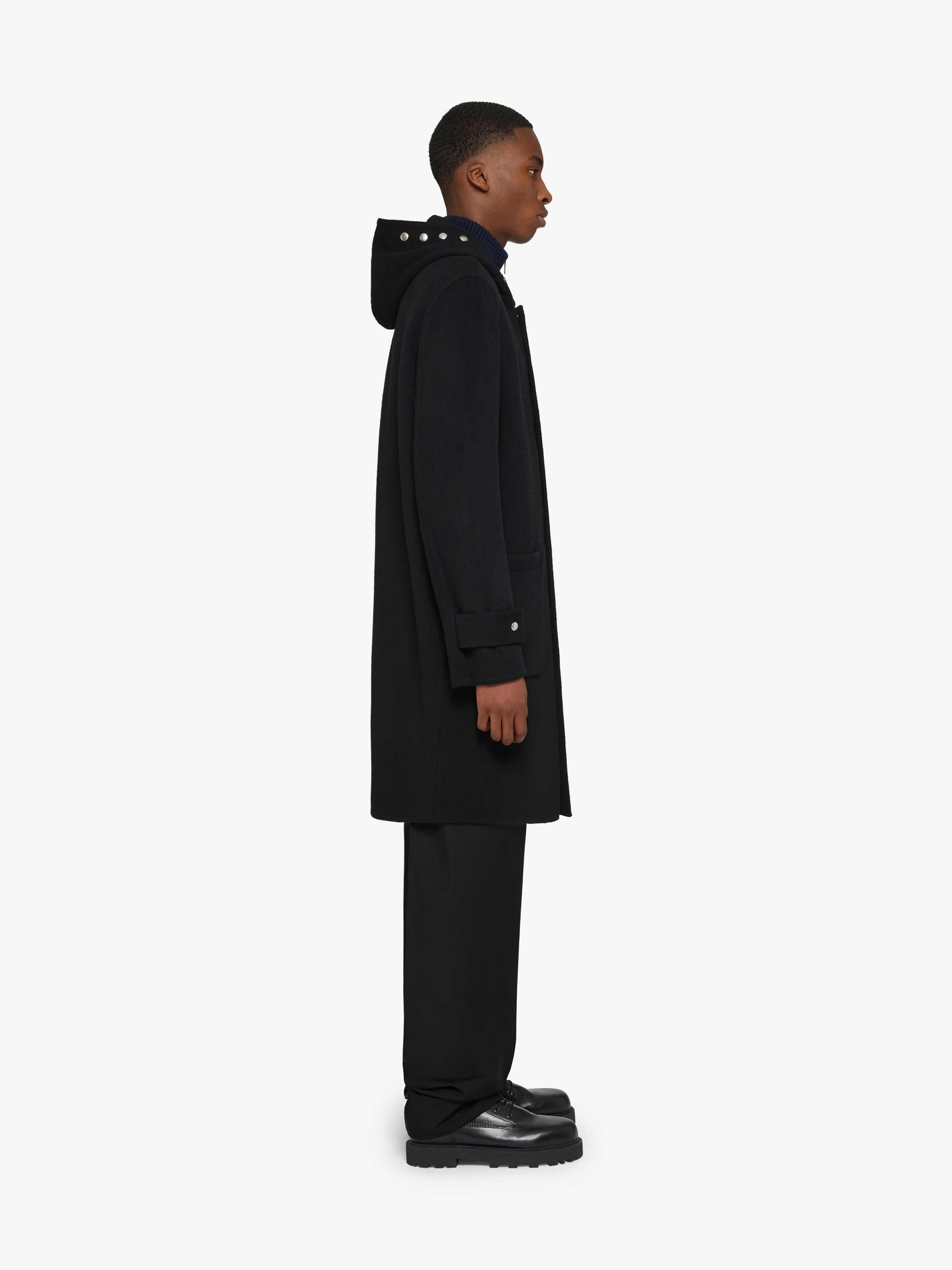 COAT IN DOUBLE FACE WOOL AND CASHMERE - 3