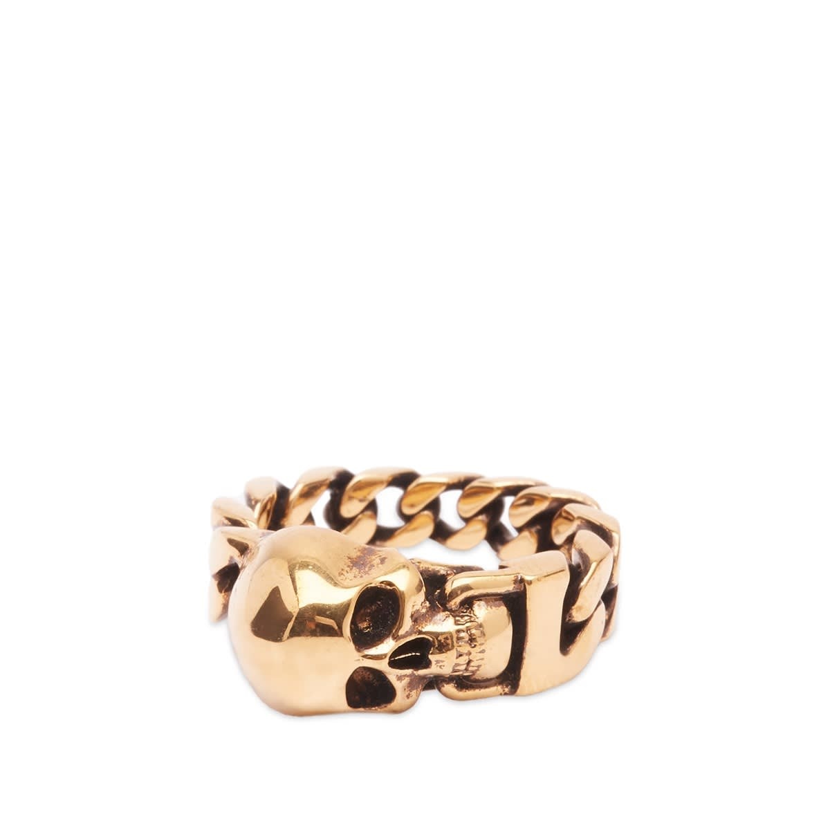 Alexander McQueen Skull Chain Ring - 1