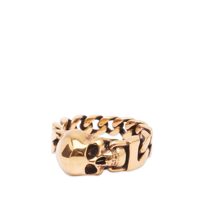 Alexander McQueen Skull Chain Ring 1