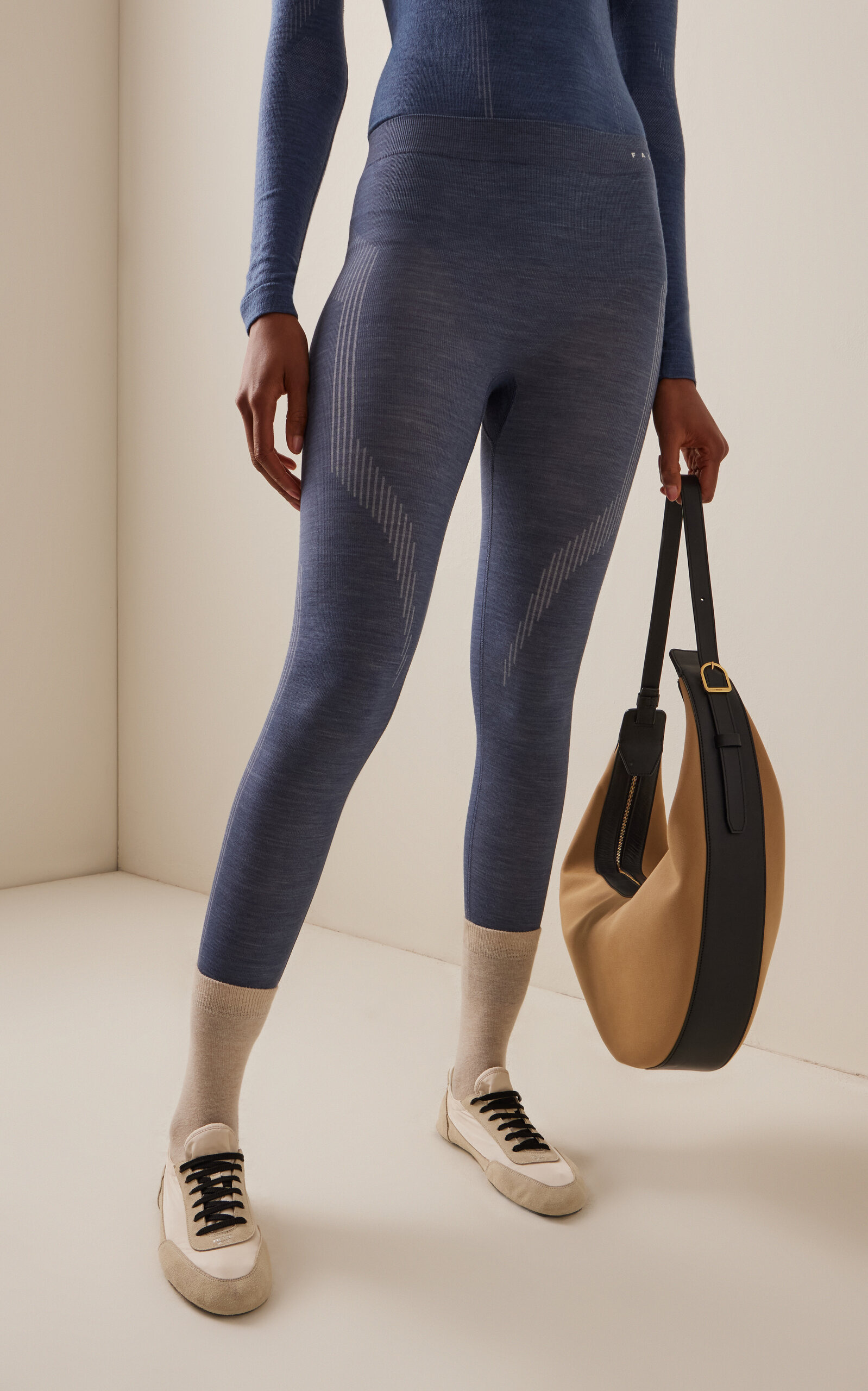 Long Ski Tights blue - 3