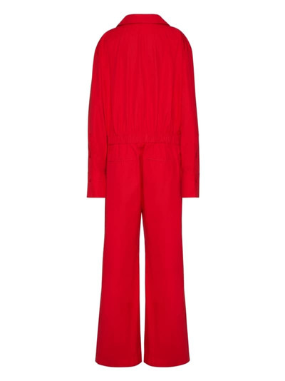 Valentino Compact Popeline long-sleeve jumpsuit outlook