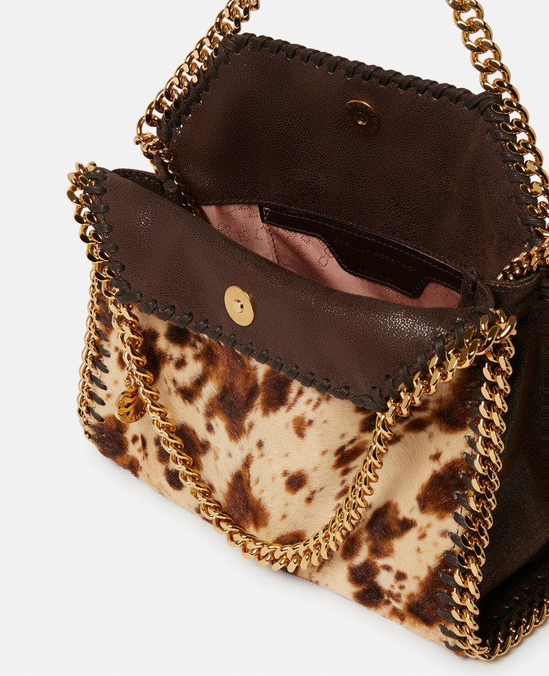 Falabella Appaloosa Print Velvet Mini Tote Bag 4