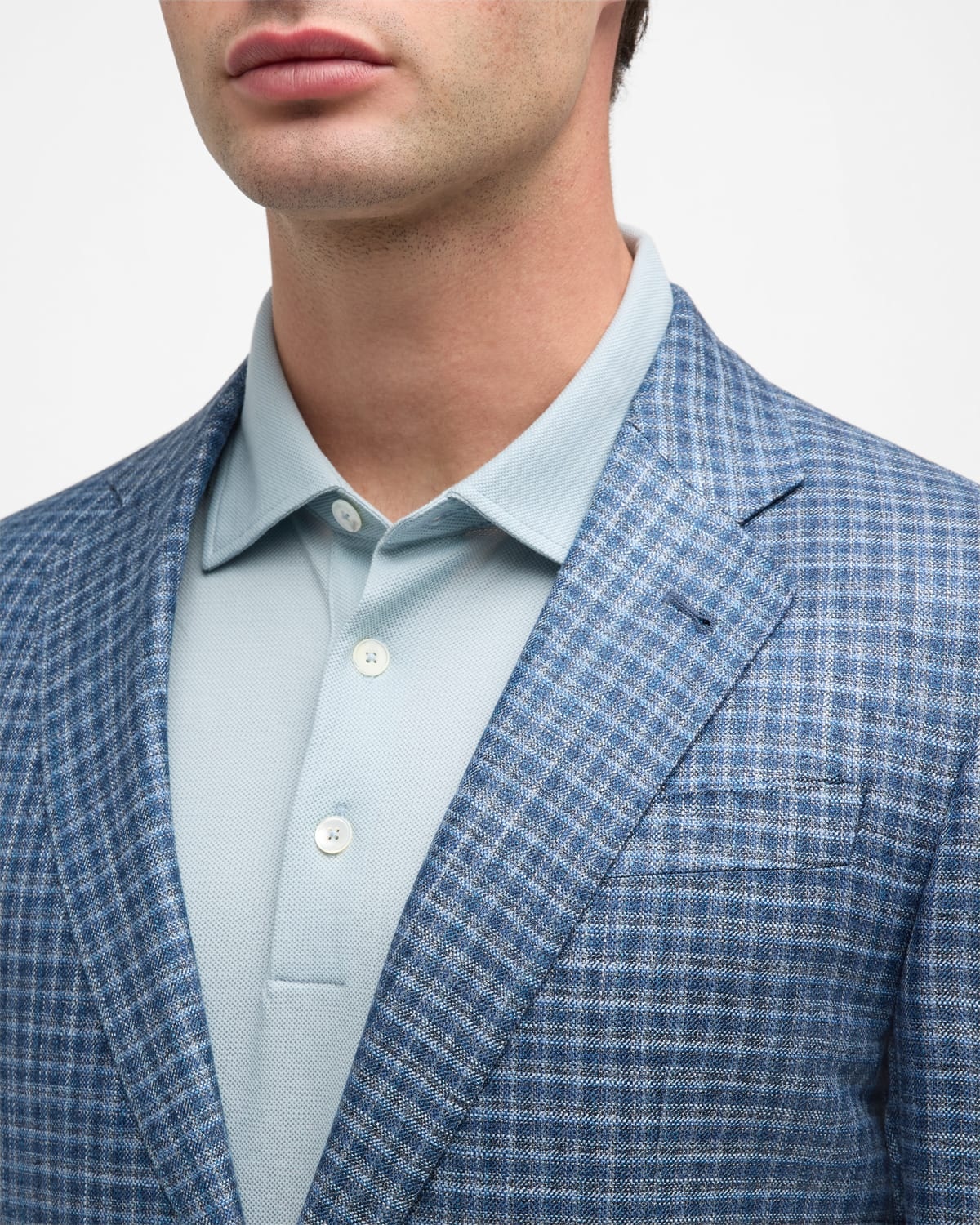 Men's Check Sport Coat - 2