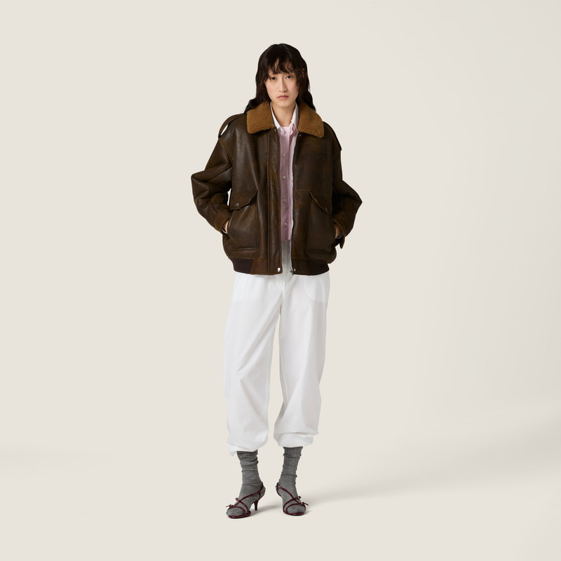 Miu Miu Shearling blouson jacket outlook
