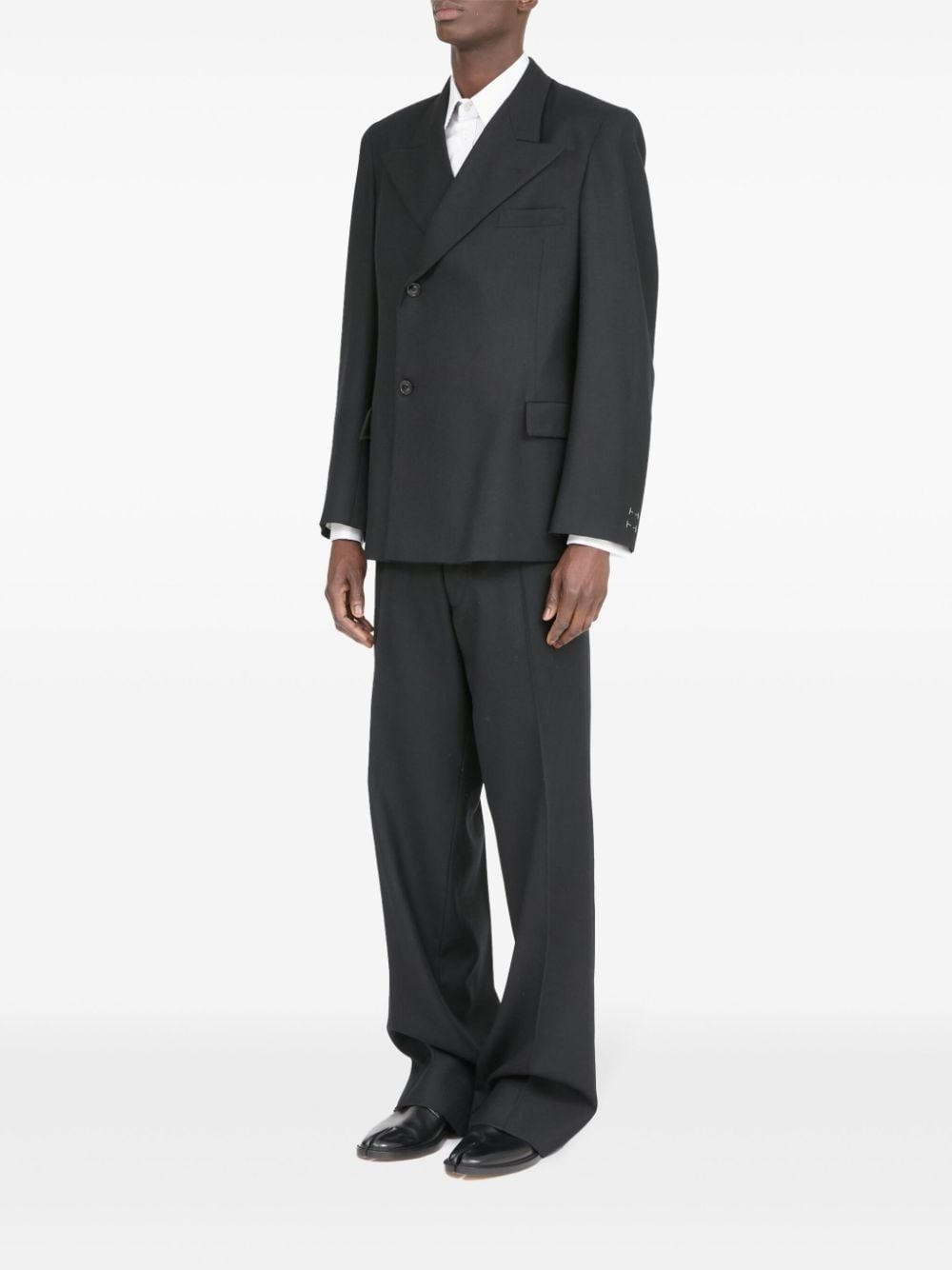 single-breasted wool blazer - 6