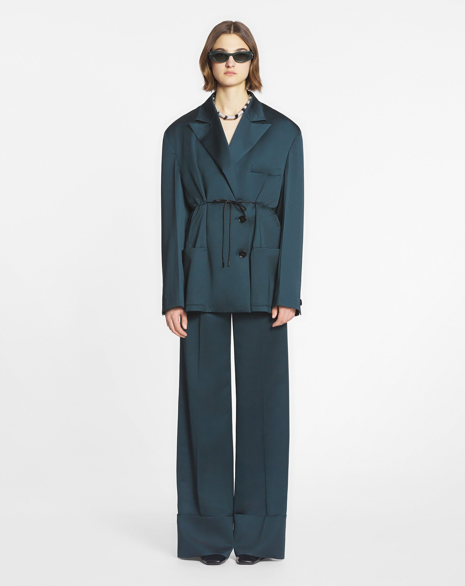 OVERSIZED BELTED JACKET - 2