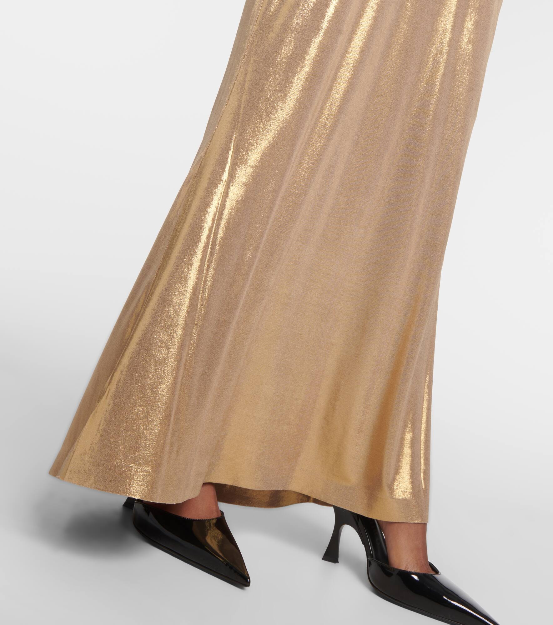 Obie metallic jersey maxi dress - 6