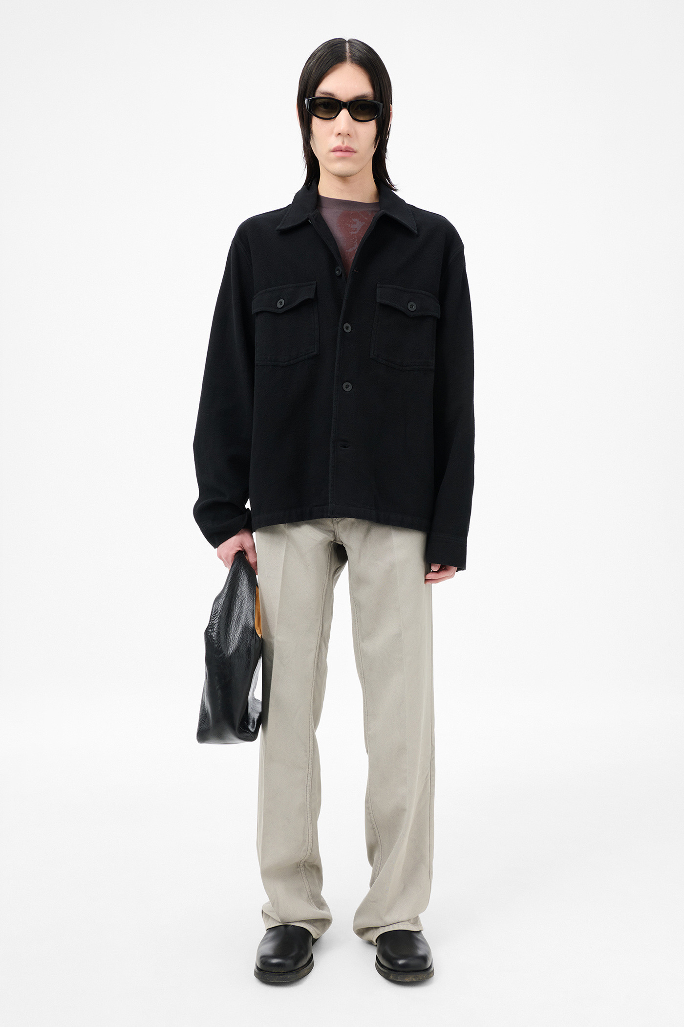 Evening Coach Jacket Black Brushed Cotton - 2