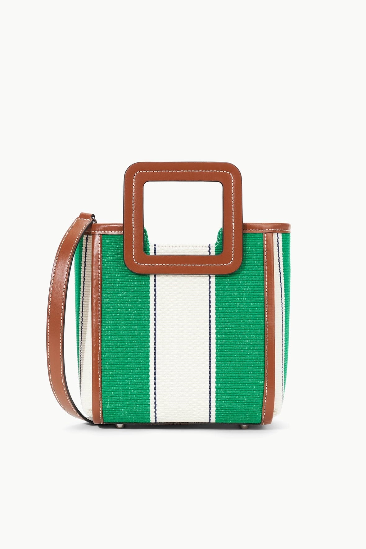 STAUD MINI SHIRLEY BAG BUNGALOW STRIPE - 3
