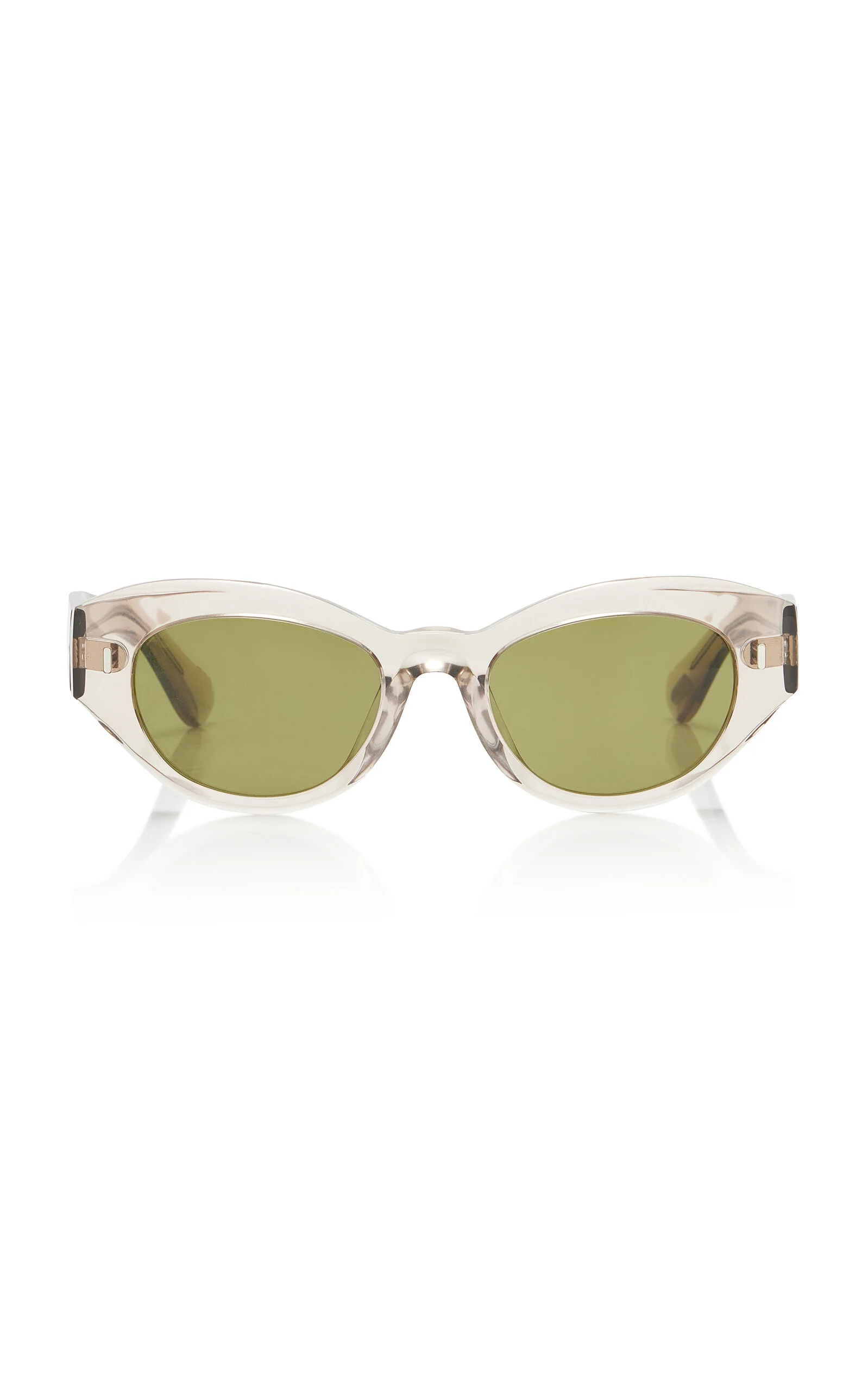 Lerrue Square-Frame Acetate Sunglasses white - 1
