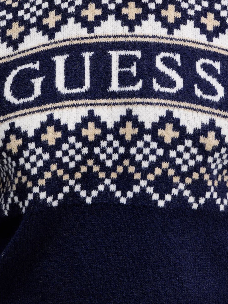 fair isle round neck sweater 5